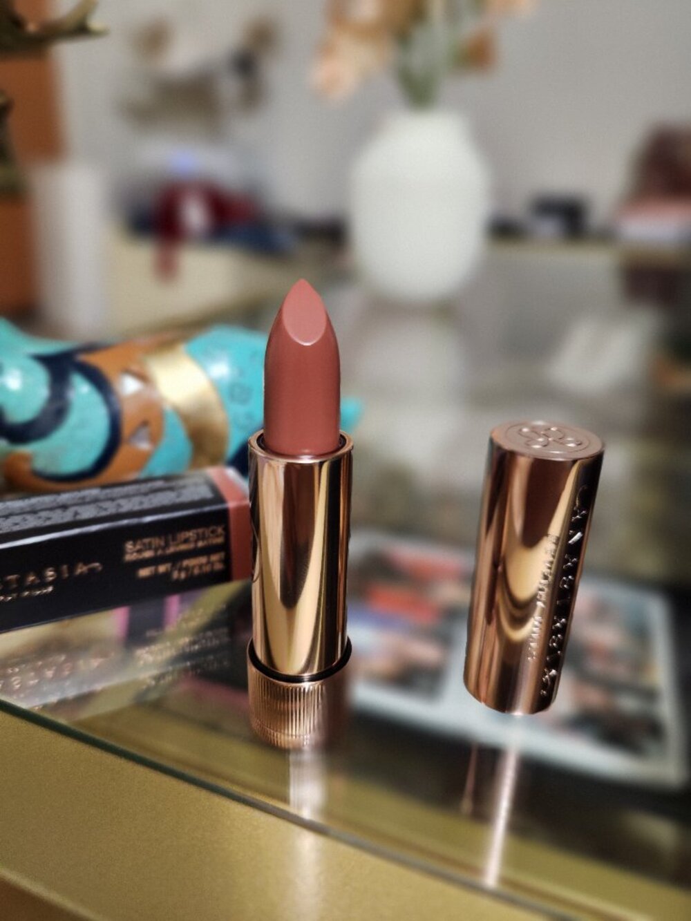Anastasia Beverly Hills ABH Satin Lipstick- Peach Amber
